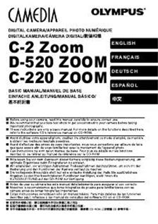 Olympus C 220 Zoom manual. Camera Instructions.